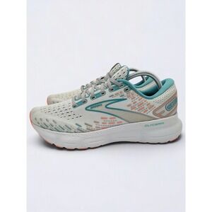 Brooks Women's Glycerin 20 Neutral Running Shoes Size 10 B Oyster Latigo Coral